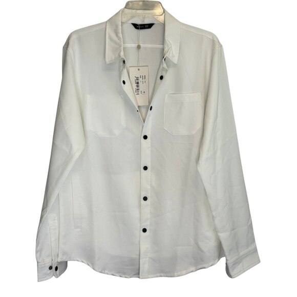 Ron Tomson Other - RNT23 Ron Tomson Mens Snap White Long Sleeve Shirt - Size XL - NWT